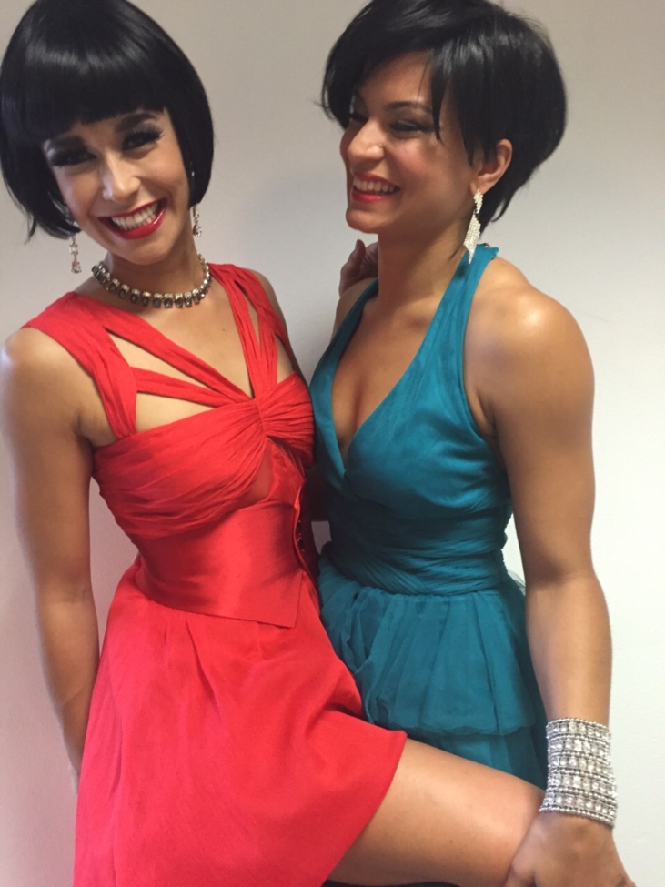Danah e Carla<br />
Wearing Pastore Couture <br />
2015 Collection